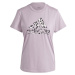 adidas ANIMAL PRINT GRAPHIC T-SHIRT Dámske tričko, fialová, veľkosť