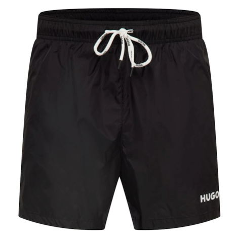 HUGO Plavecké šortky 'Haiti'  čierna / biela Hugo Boss