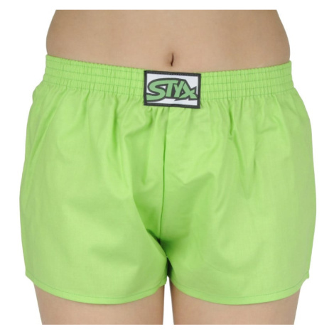Kids shorts Styx classic rubber green