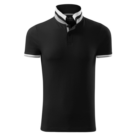 Malfini premium Collar up Pánska polokošeľa 256 čierna