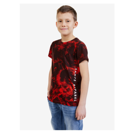 Červené chlapčenské vzorované tričko SAM 73 Sylvester