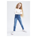 DEFACTO Girls' Three-Pocket Skinny Leg Jeans