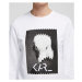 Mikina Karl Lagerfeld Karl Legend Print Sweatshirt Biela