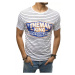 White men's T-shirt RX4395 with print