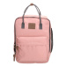 Beagles Ružový objemný batoh do školy „Scandinavia“ 12L
