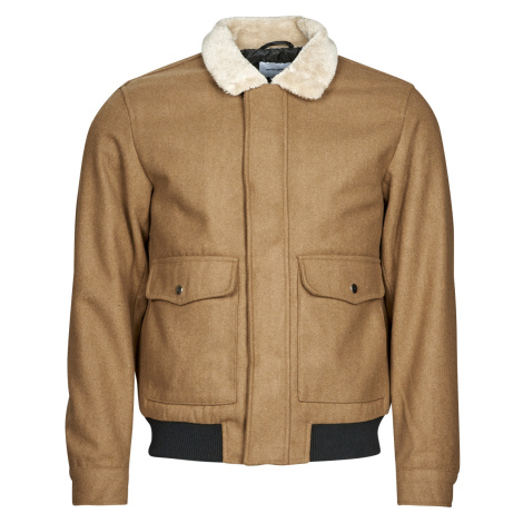 Jack & Jones  JJTOM WOOL BOMBER  Bundy Hnedá