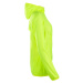 Dámska bežecká vetruvzdorná bunda prispôsobiteľná žiarivo žltá