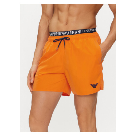 Emporio Armani Underwear Plavecké šortky 211740 4R432 00262 Oranžová Regular Fit