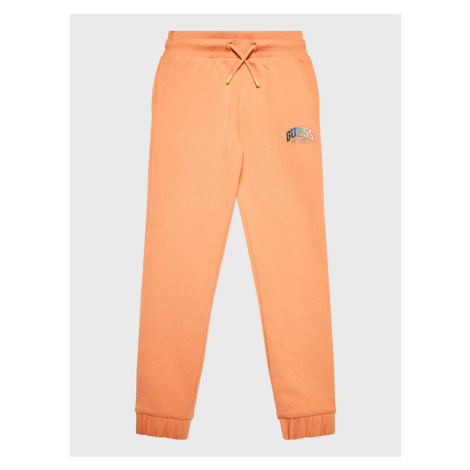 Guess Teplákové nohavice J3RQ11 KA6R0 Oranžová Regular Fit