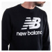 New Balance Essentials Stacked Logo Crew Bk MT03577BK