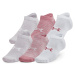 Under Armour Essential No Show 6-Pack Pink Elixir