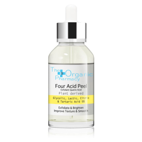 The Organic Pharmacy Four Acid Peel exfoliačné peelingové sérum pre rozjasnenie pleti