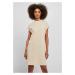 Women's Turtle Extended Shoulder dress beige