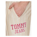 Tommy Jeans Teplákové nohavice Pinstripe Ethan DM0DM16339 Béžová Relaxed Fit