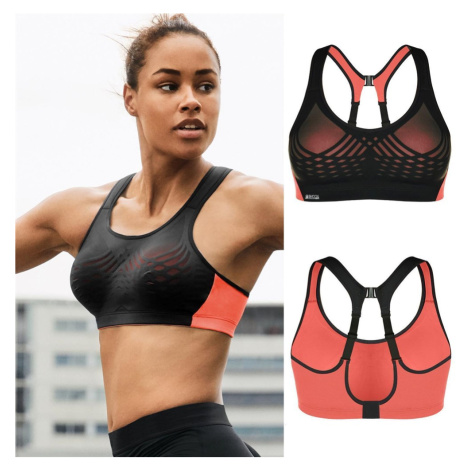 Športová podprsenka SHOCK ABSORBER ULTIMATE FLY BRA orange Farba: Sivá