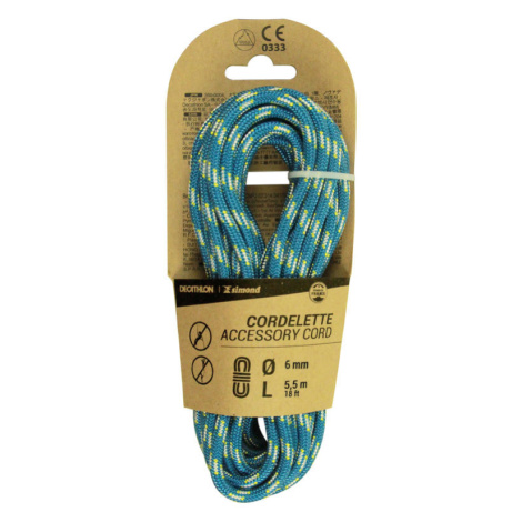 Šnúra na lezenie a alpinizmus 6 mm × 5,5 m modrá