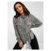 Women's khaki checkered shirt with pockets