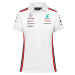 Mercedes AMG Petronas dámske polo tričko official white F1 Team 2023