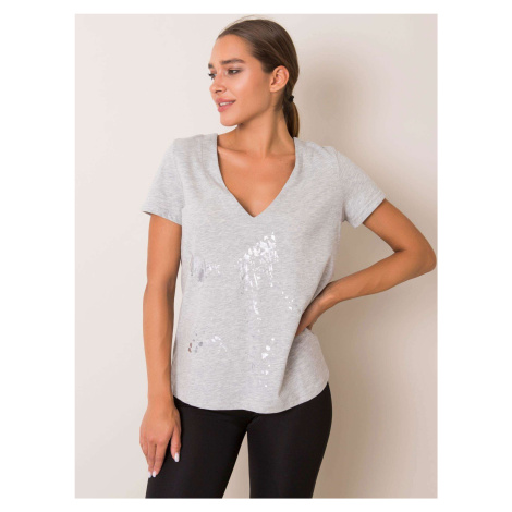 Grey marble T-shirt FITNESS