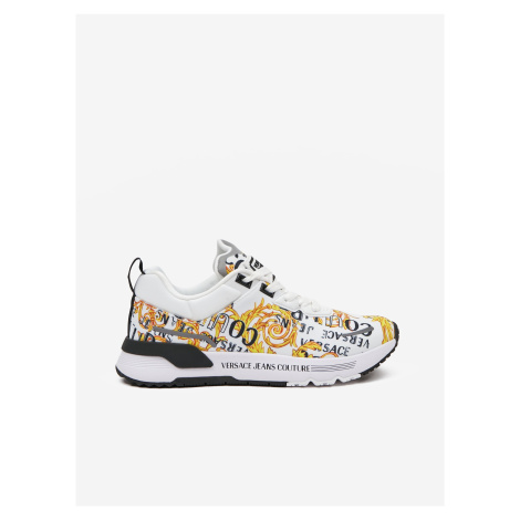 White Mens Patterned Sneakers Versace Jeans Couture Fondo Dynamic - Men