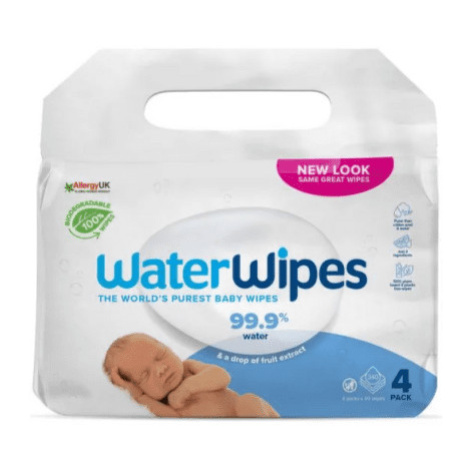 WATERWIPES 100% bio odbúrateľné obrúsky 4 x 60 ks