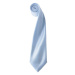 Premier Workwear Pánska saténová kravata PR750 Light Blue -ca. Pantone 2708