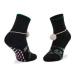 Rainbow Socks Súprava 3 párov vysokých dámskych ponožiek Cat Socks Box White Grey Black Čierna