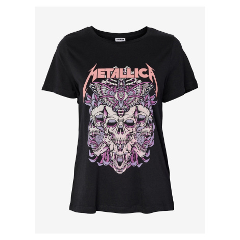 Black T-Shirt Noisy May Nate Metallica - Women