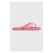 Žabky HUGO Arvel dámske, ružová farba, na plochom podpätku, 50492149