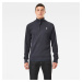 G-STAR Tričko - Plated rib half zip jirgi r t l\s sivé