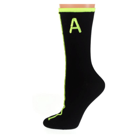 Čierno-zelené ponožky AKIN
