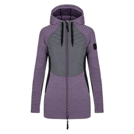 Dámsky outdoorový sveter LOAP GALA Purple/Grey/Black