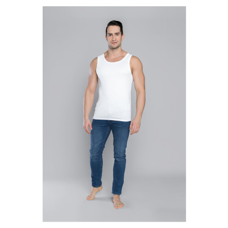 Paco tank top with wide straps - white Italian Fashion