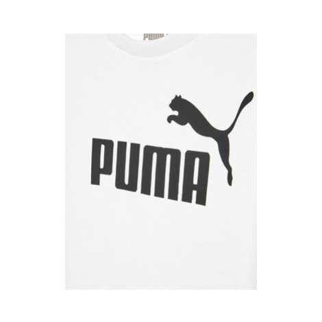 Puma Tričko Essentials Logo 586960 Biela Regular Fit