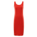 Nax Brewa Dámske šaty LSKA453 ohnivo červená