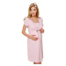 Bavlnená tehotenská nočná košeľa Felicita ružová