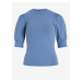 Blue Women's Ribbed T-Shirt VILA Felia - Ladies