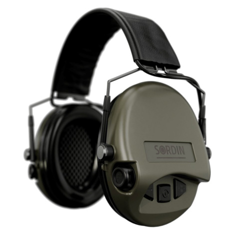 Elektronické chrániče sluchu Supreme Mil-Spec AUX Sordin® – Zelená