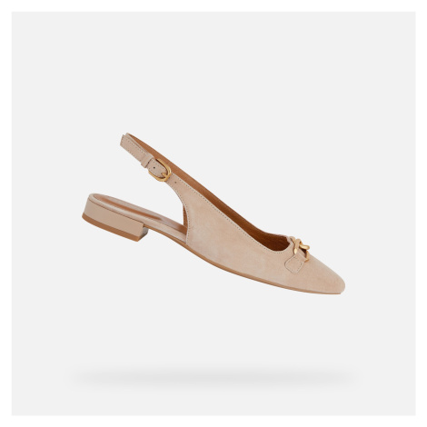 Cream women's ballet flats Geox Charyssa - Women's