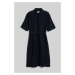 ŠATY GANT REL LINEN SS SHIRT DRESS EVENING BLUE