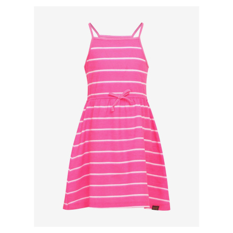 Ružové dievčenské pruhované šaty NAX HADKO