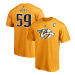 Nashville Predators pánske tričko yellow #59 Roman Josi Stack Logo Name & Number