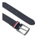 Tommy Hilfiger Detský opasok Leather Belt AU0AU01741 Tmavomodrá