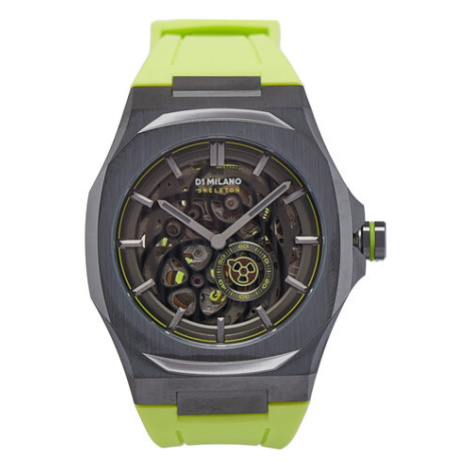 D1 Milano Hodinky Slice Lime Skeleton Rubber SKRJ15 Zelená