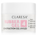 Claresa Rubber Gel Construction Gel UV/LED gélový lak pre predĺženie nechtov odtieň 04