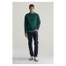 MIKINA GANT REG TONAL SHIELD C-NECK SWEAT TARTAN GREEN