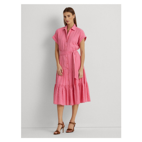 Lauren Ralph Lauren Košeľové šaty 200903086001 Ružová Regular Fit