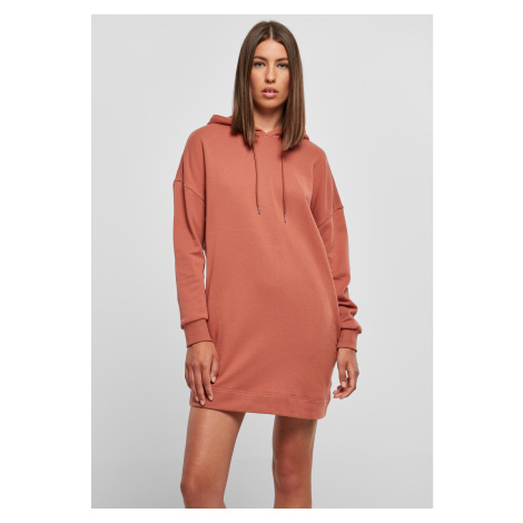 Women's Organic Oversized Terry Dress with Terracotta Hood Urban Classics