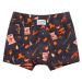 Boys' boxer shorts - graphite print