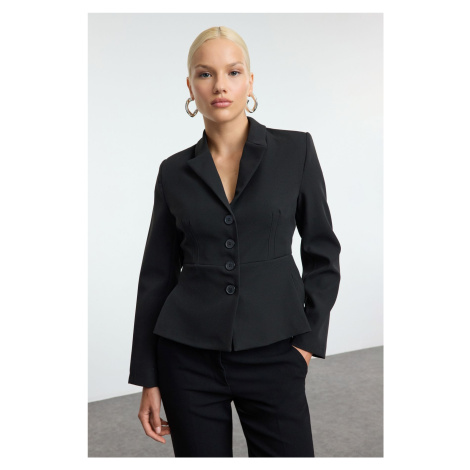 Trendyol Black Fitted Blazer Jacket